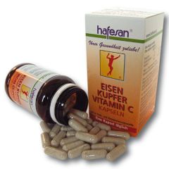 hafesan Eisen + Kupfer + Vitamin C Kapseln